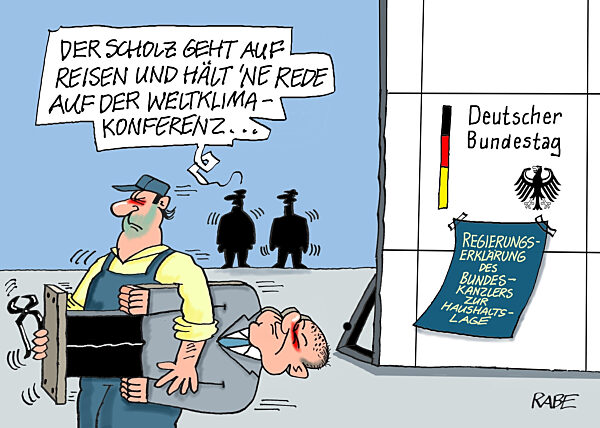 Scholz redet in Dubai