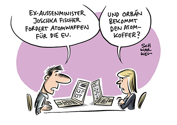 Angesichts der Weltlage fordert Joschka Fischer Europa nuklear aufzurueste