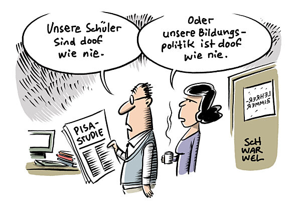 Bildungspolitik : Deutsche Schueler in neuer PISA-Studie schlecht wie nie
