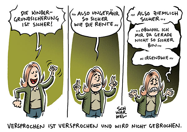 Kindergrundsicherung : Eingekuerzte Sozialreform der Gruenen