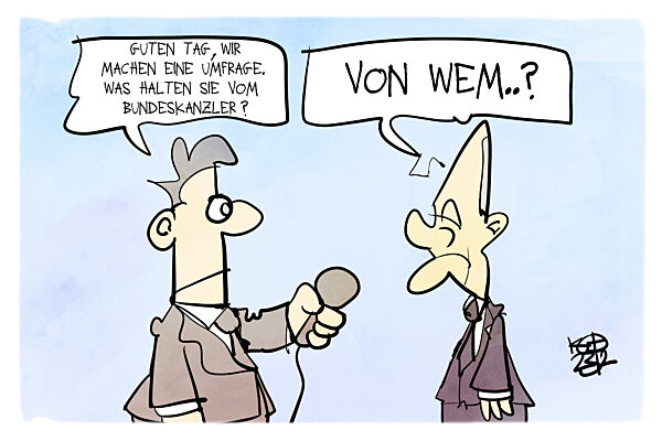 Der Kanzler im Umfragetief