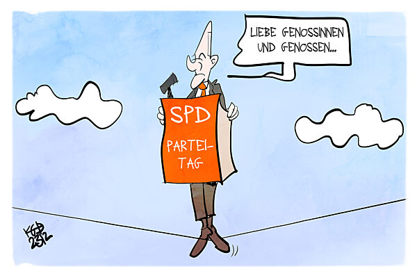 Scholz auf dem SPD-Parteitag