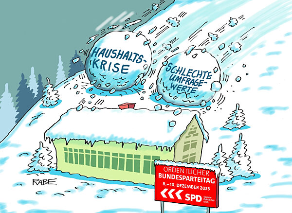 Bundesparteitag im Schnee