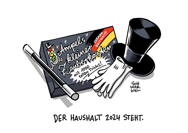 Ampel einigt sich auf Haushalt 2024 : Bundeskanzler kuendigt Einsparungen a