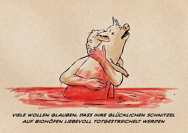 Das glueckliche Biofleisch