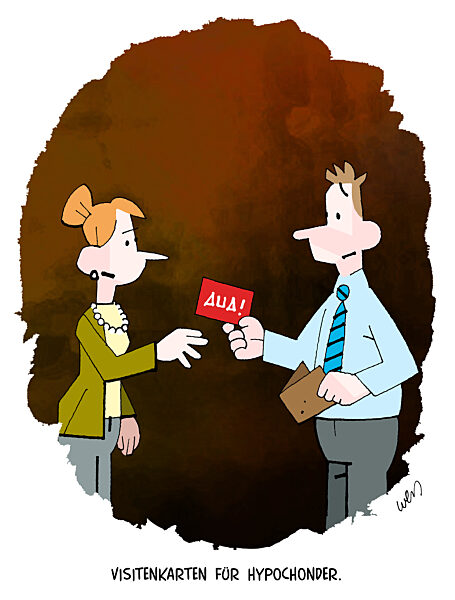 Wehleidige Visitenkarte