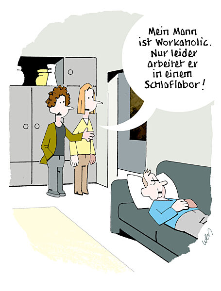 Horizontaler Workaholic