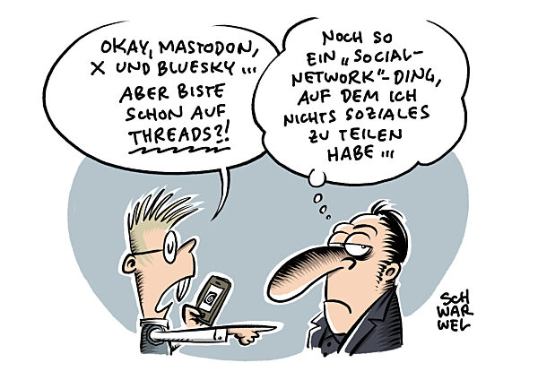 Neuer Kurznachrichtendienst : Meta startet X-Konkurrent Threads in der EU