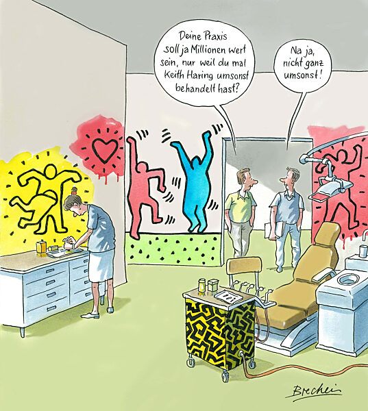 Aufgewertete Zahnarztpraxis