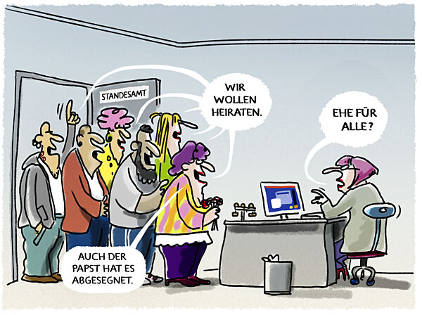 Ehe fuer alle mit Papstsegen