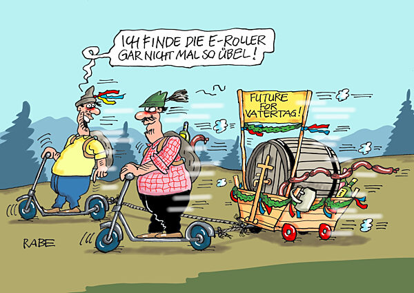 Trittbrettfahrer am Vatertag