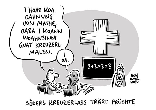 Bundesverwaltungsgericht Leipzig : Bayerns Kreuze duerfen haengen bleiben