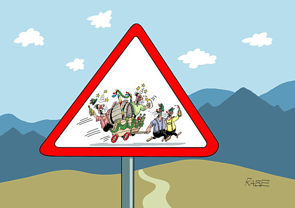 Verkehrsaufkommen am Maennertag