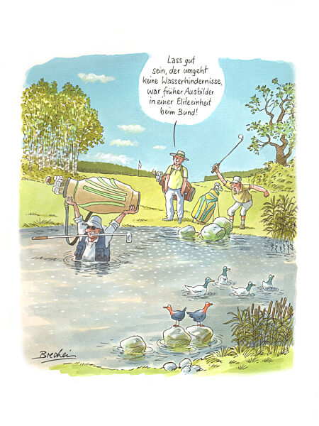 Serie Golfen - Das Wasserhindernis