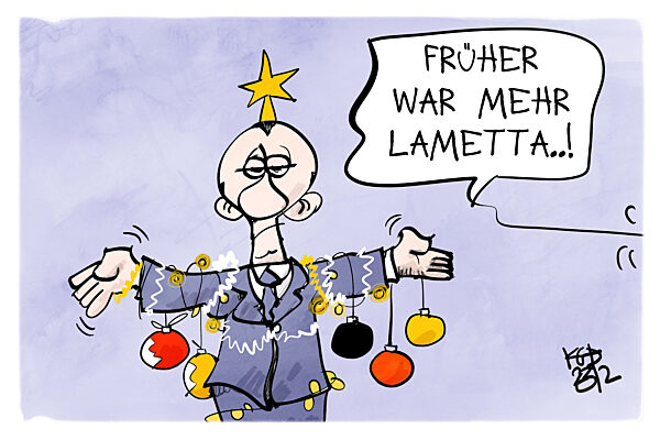 Merz erklaert den Weihnachtsbaum zum deutschen Kulturgut