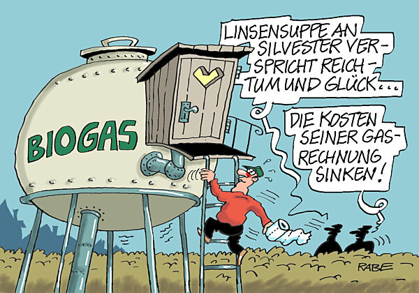 Linsensuppe und Biogas
