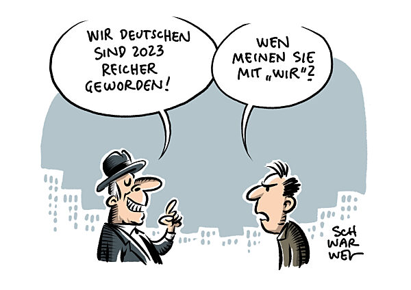 Sparen statt ausgeben in 2023 : Private Haushalte reicher geworden