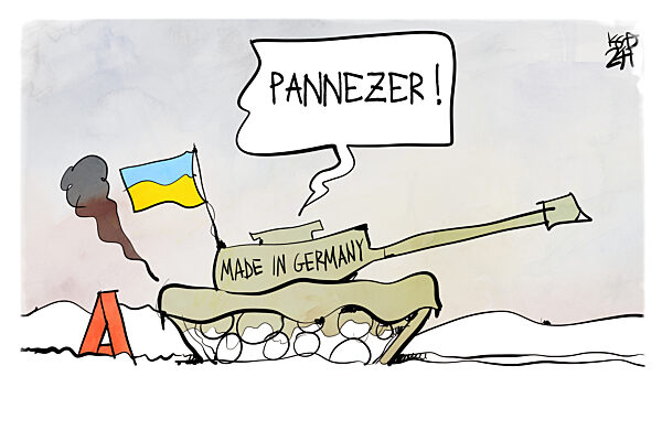 Die Ukraine kaempft mit defekten Leopard-Panzern