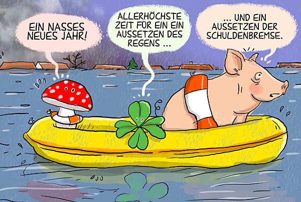 Hochwasser und Dauerregen