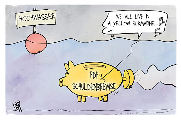 Die FDP besteht trotz Hochwasserlage auf die Einhaltung der Schuldenbremse