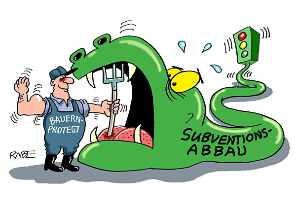 Augegabeltest beim Protest