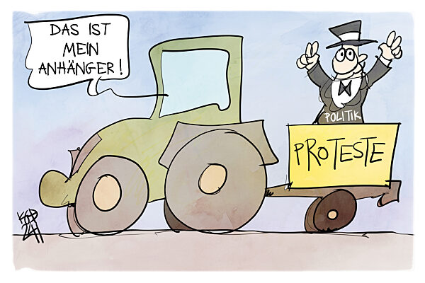 Der Bauer und sein Anhaenger