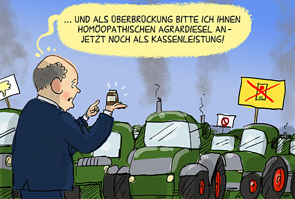 Scholz und die Bauernproteste