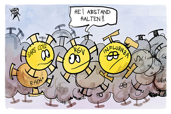 Die Viren draengen sich um die besten Plaetze