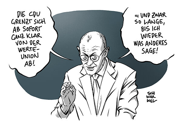 CDU-Klausurtagung : Merz grenzt CDU zur Werteunion ab