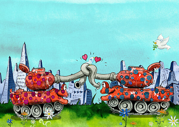 Zwei Panzer schliessen Frieden