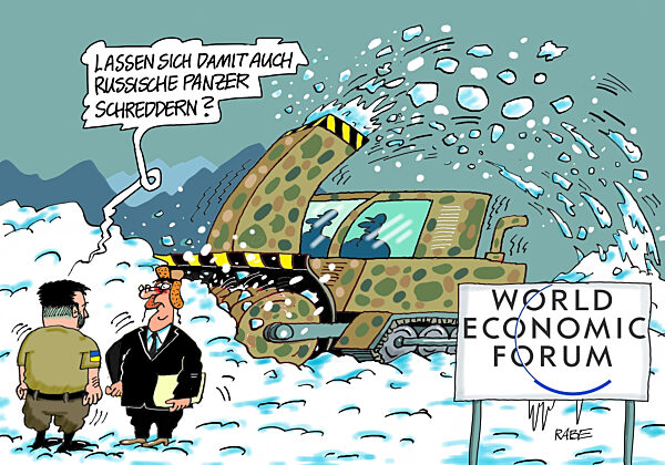 Panzerschreddern in Davos