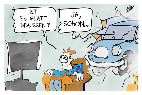 Vorsicht Eisglaette !