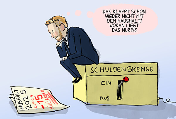Eine Milliardenluecke klafft im Bundeshaushalt 2025