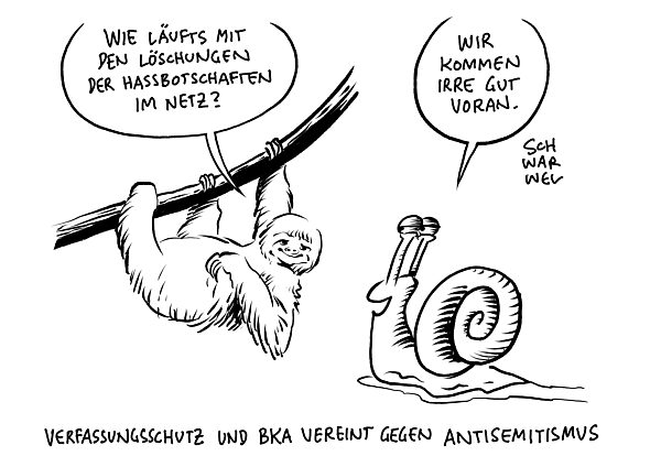 Antisemitismus : BKA laesst Hassbotschaften im Netz loeschen