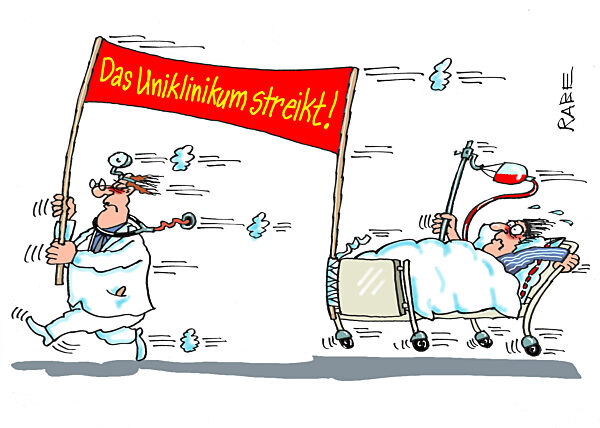 Unikliniken streiken