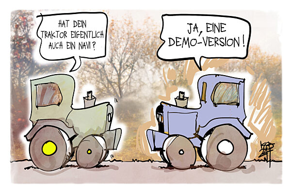 Mit dem Navi zur Demo