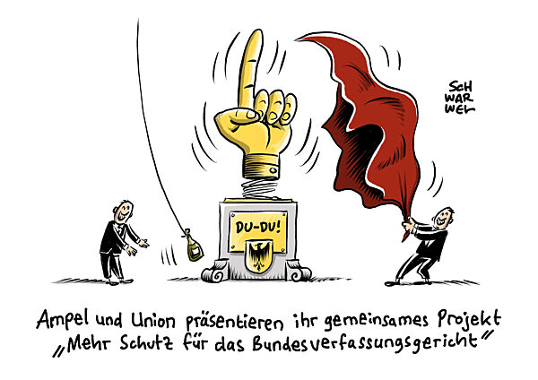 Union und Ampel wollen Verfassungsgericht besser schuetzen