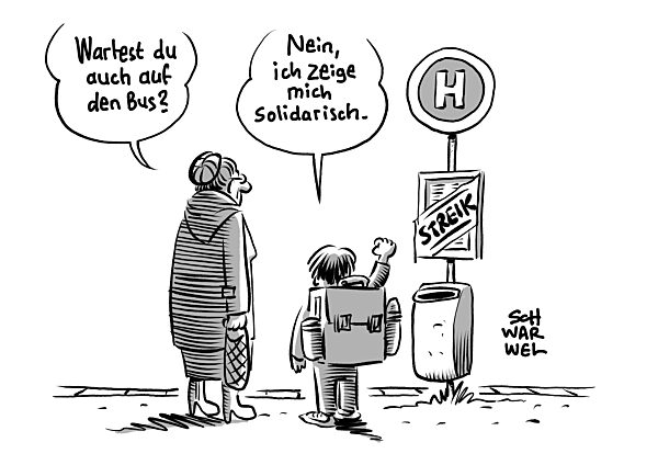 Verdi-Warnstreiks 2024 : Bahnen und Busse stehen still