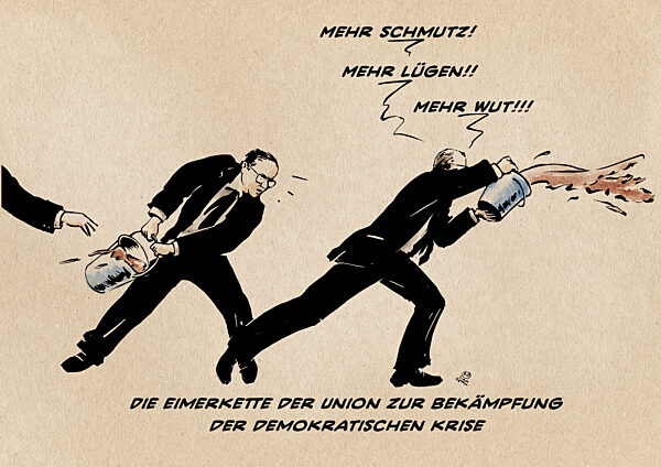 Union folgt Steve Bannons Flood the zone with Shit-Strategie