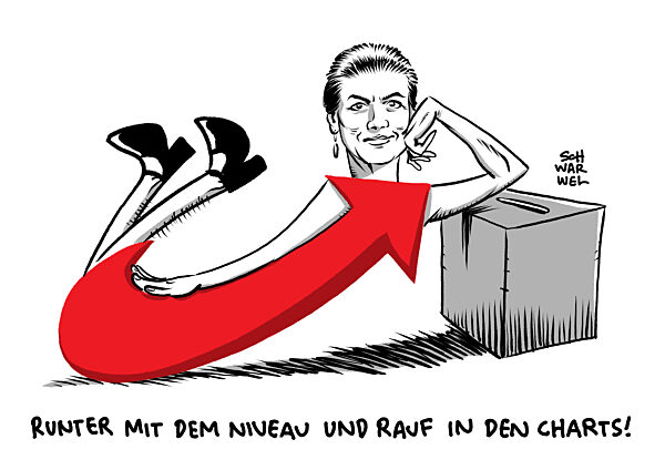 AfD weiter mit Verlusten - Buendnis Sahra Wagenknecht waechst