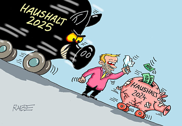 Haushalt geht bergab