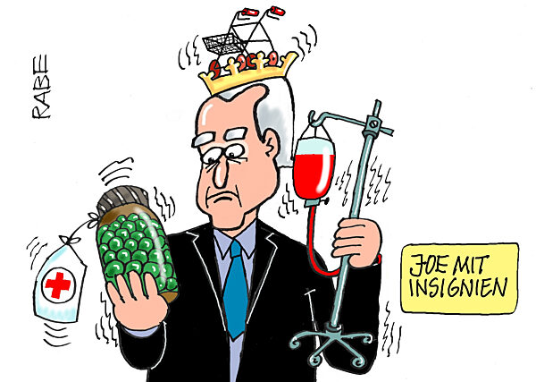 Joe Biden mit Insignien