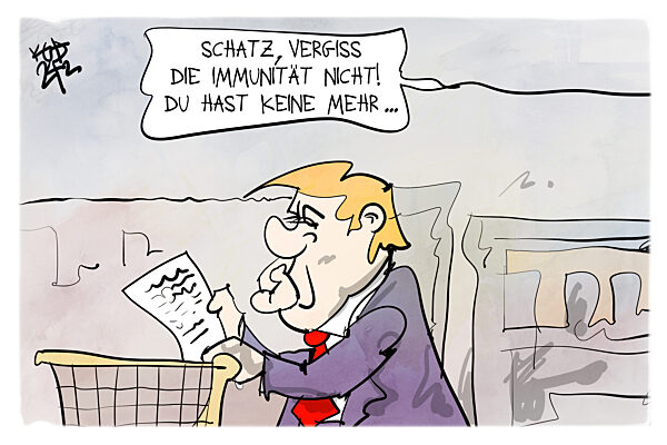 Trump verliert seine Immunitaet