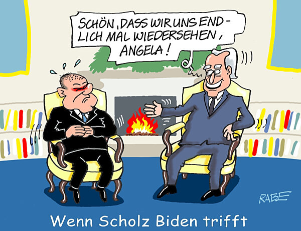 Scholz im Weissen Haus