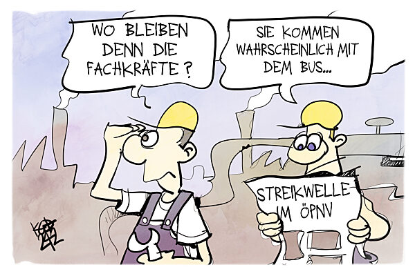 Warten auf die Fachkraefte