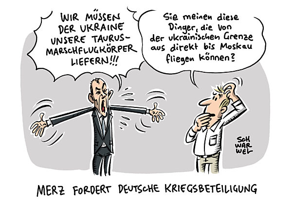 Warnung vor Kriegsbeteiligung : Scholz erteilt Taurus-Lieferung klare Absag