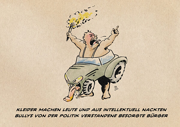 Besorgte Bauernbullys