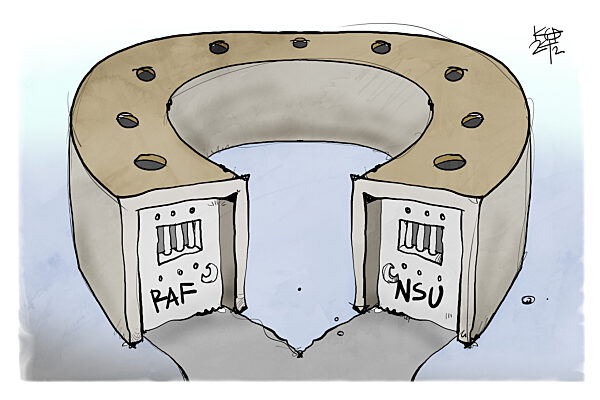 Festnahmen von RAF und NSU-Terroristinnen