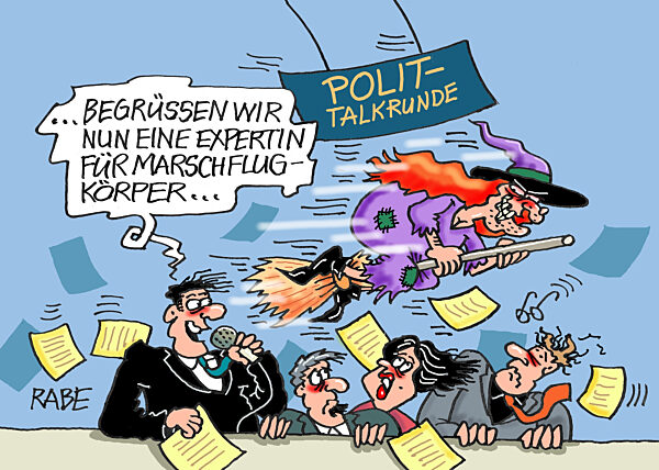 Hexe mit Marschflugkoerper