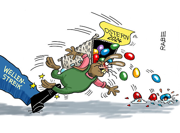 Wellenstreik an Ostern